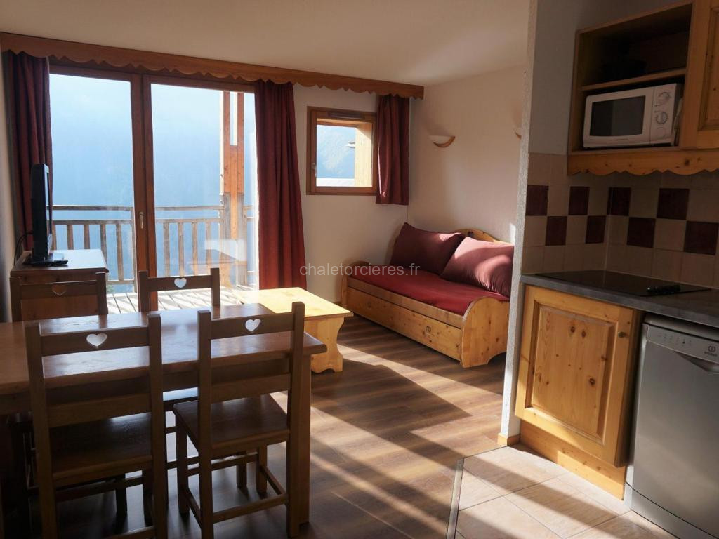Charmant Appartement 2 Pièces pour 4 Personnes avec Balcon à Proximité des Pistes - Orcières Merlette - FR-1-636-121