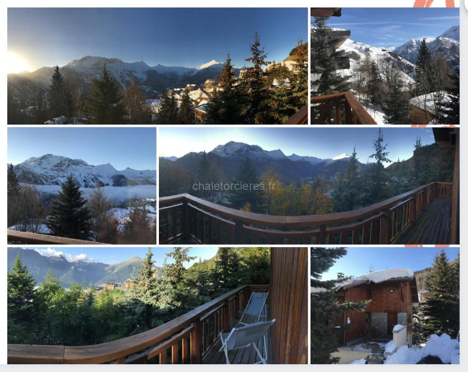 Chalet Individuel Orcières Merlette 1850m Pied des Pistes Vue Magnifique sur les Montagnes